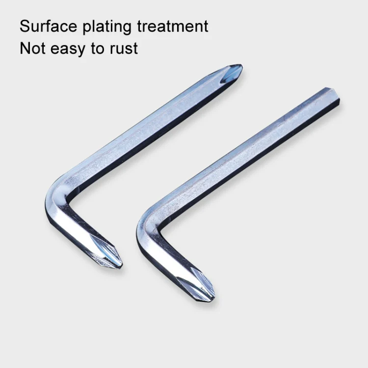 10pcs Screwdriver Hexagonal Wrench Scooter Repair Tools Cross Bit, Specification:4mm, Material:45 Steel - Image 3