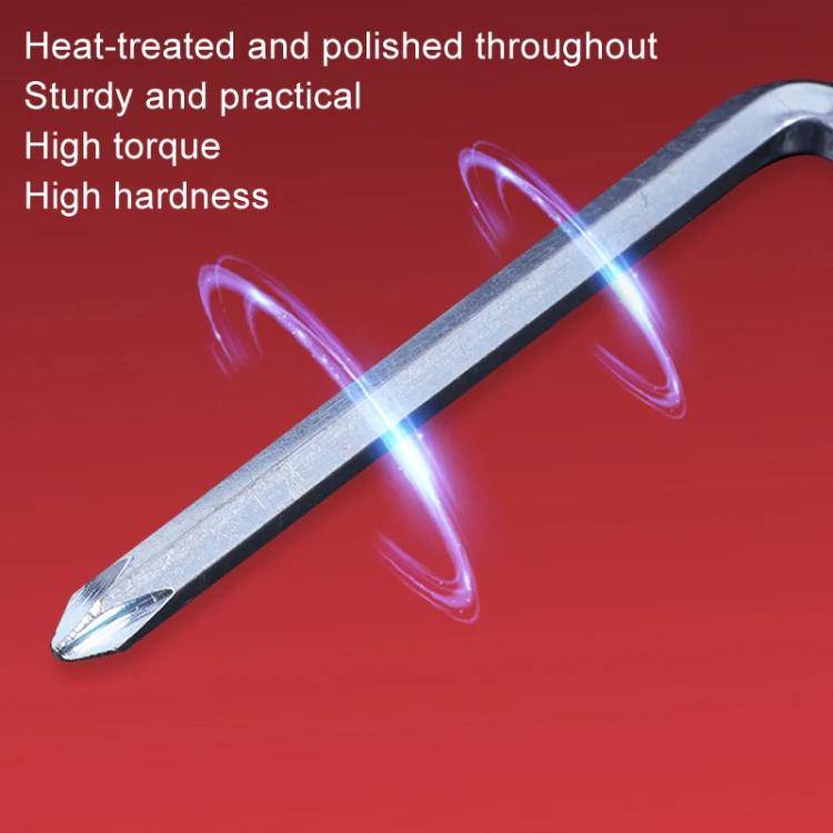 10pcs Screwdriver Hexagonal Wrench Scooter Repair Tools Cross Bit, Specification:5mm, Material:45 Steel - Image 5