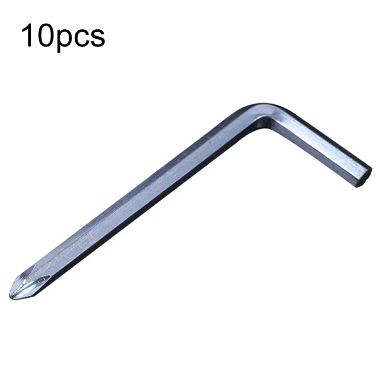 10pcs Screwdriver Hexagonal Wrench Scooter Repair Tools Cross Bit, Specification:5mm, Material:A3 Steel