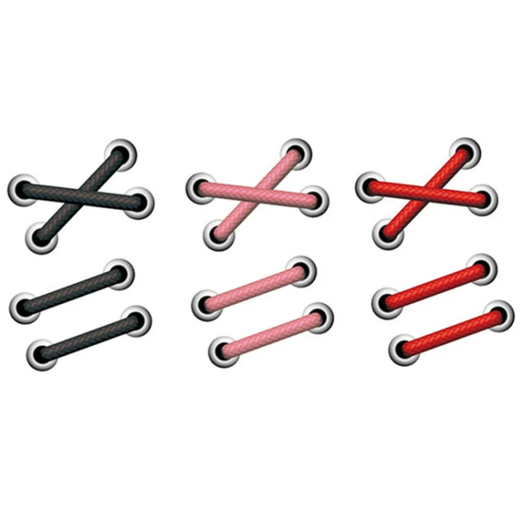 10pcs Shoelace Car Sticker Body Cover Up Scratch Patch Sticker(Black Cross) - Image 2