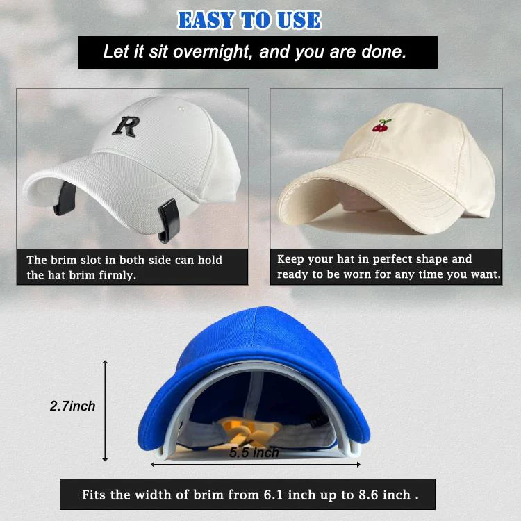 10sets Hat Brim Fixer Hat Brim Bending Shaper(White) - Image 5