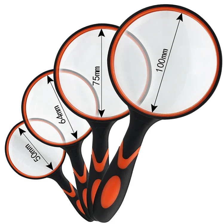 10X HD Optical Lens Handheld Magnifying Glass, Specification: 100mm - Image 4