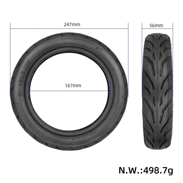 10x2.125 Electric Scooter Pneumatic Tire For Segway Ninebot F20 F25 F30 F40, Spec: Outer Tire Only - Image 4