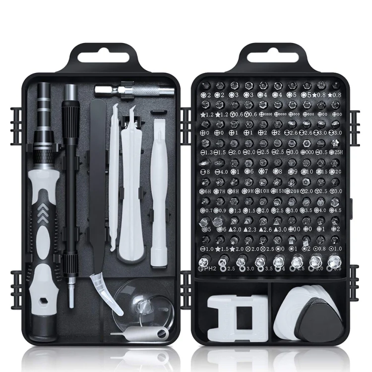 115 in 1 Precision Screw Driver Mobile Phone Computer Disassembly Maintenance Tool Set(Black) - Image 2