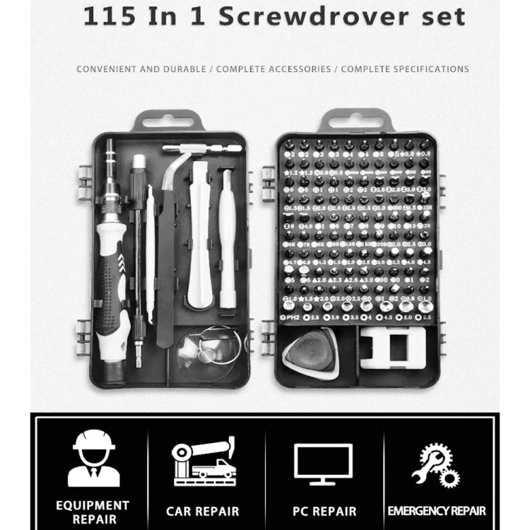 115 in 1 Precision Screw Driver Mobile Phone Computer Disassembly Maintenance Tool Set(Red) - Image 9