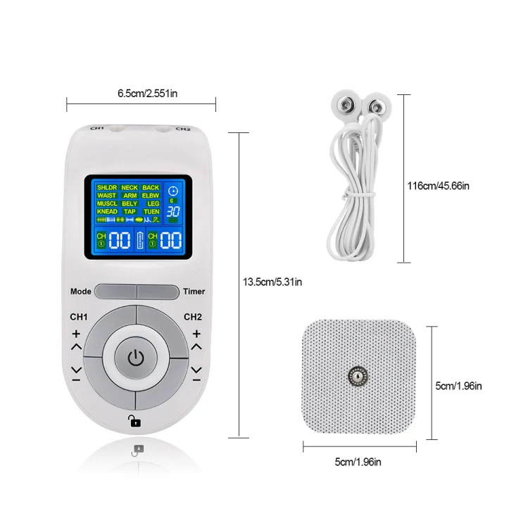 12 Modes TENS Machine Low Frequency Pulse Physiotherapy Device for Pain Relief HH-8812 - Image 2