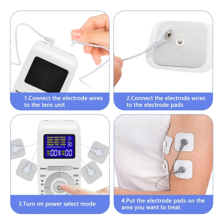 12 Modes TENS Machine Low Frequency Pulse Physiotherapy Device for Pain Relief HH-8812 - Image 7