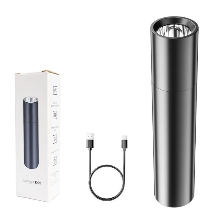 1200mAh LED Outdoor Strong Lighting Lithium Battery Flashlight, Color: Fixed Focus Black - Image 11