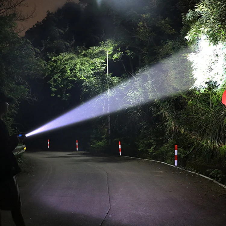 1200mAh LED Outdoor Strong Lighting Lithium Battery Flashlight, Color: Fixed Focus Black - Image 12