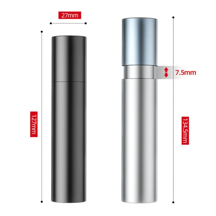 1200mAh LED Outdoor Strong Lighting Lithium Battery Flashlight, Color: Zoom Silver - Image 2