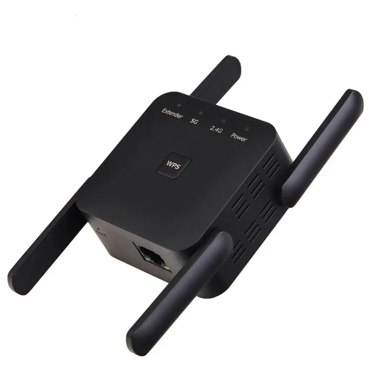 1200Mbps 2.4G / 5G WiFi Extender Booster Repeater Supports Ethernet Port White US Plug - Image 3