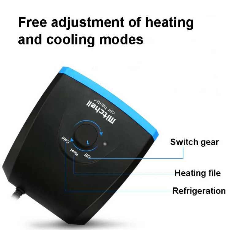 12V Multifunctional Heater For Car 360 Degree Rotating Car Heater, Style:Clip Model - Image 5