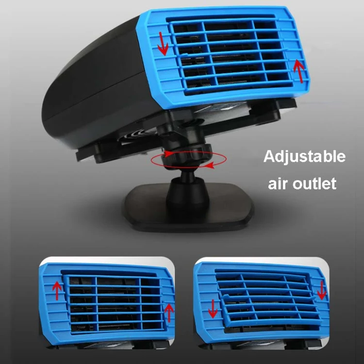 12V Multifunctional Heater For Car 360 Degree Rotating Car Heater, Style:Clip Model - Image 6