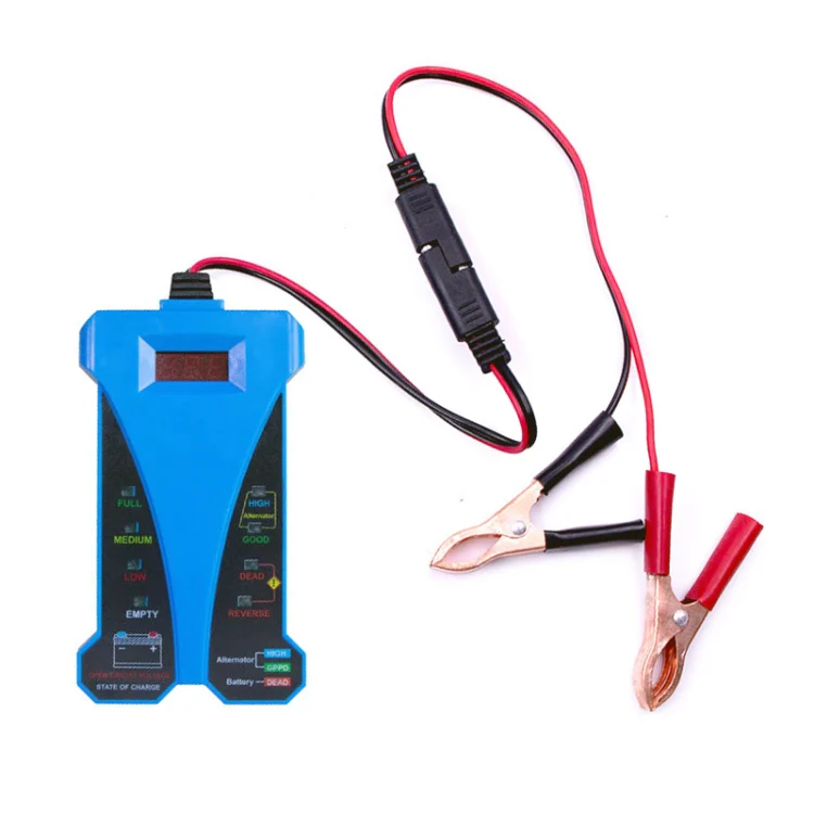 12V Three-In-One Battery Tester Digital Display Tester (Blue) - Image 2