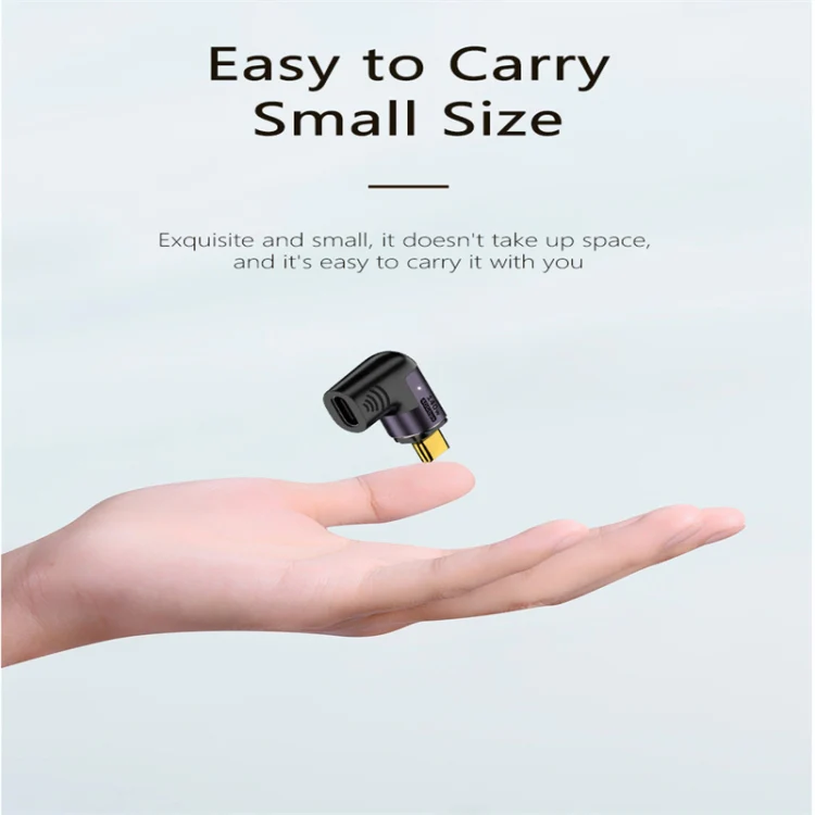 140W 5A USB 4.0 USB-C / Type-C to Type-C 40Gbps Data OTG Magnetic Adapter, Spec:L-shape Elbow - Image 7