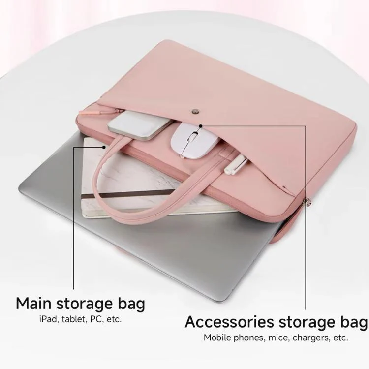 15-15.6inch Universal Laptop Bag Briefcase Multifunctional Shockproof Computer Bag, Color: Blue - Image 4