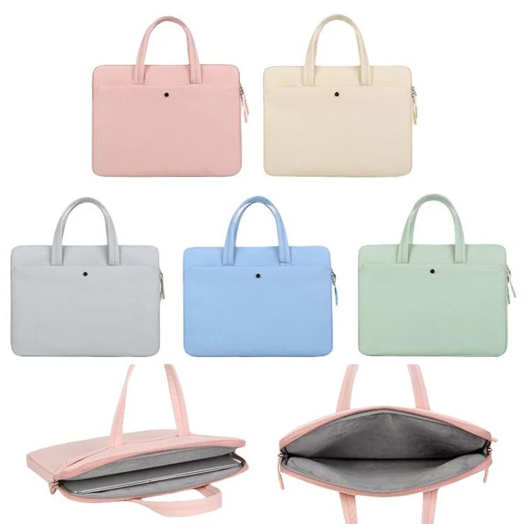 15-15.6inch Universal Laptop Bag Briefcase Multifunctional Shockproof Computer Bag, Color: Gray - Image 2