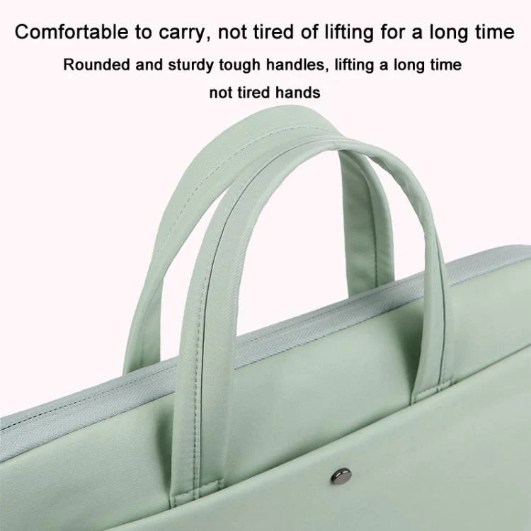 15-15.6inch Universal Laptop Bag Briefcase Multifunctional Shockproof Computer Bag, Color: Gray - Image 9