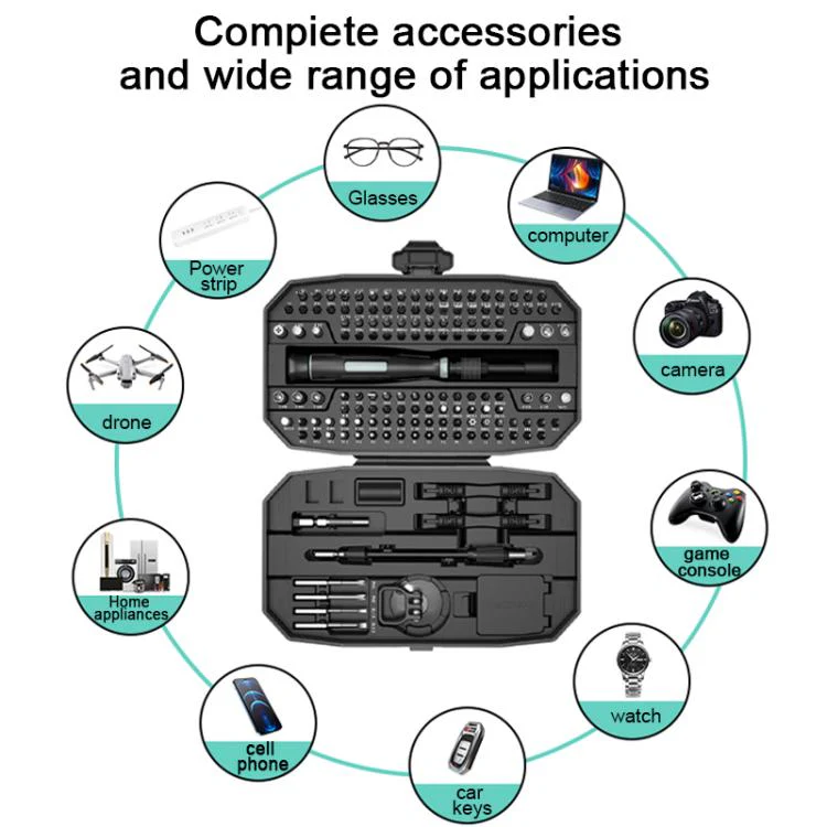 152 in 1 Precision Screwdriver Tool Kit(Black Green) - Image 11