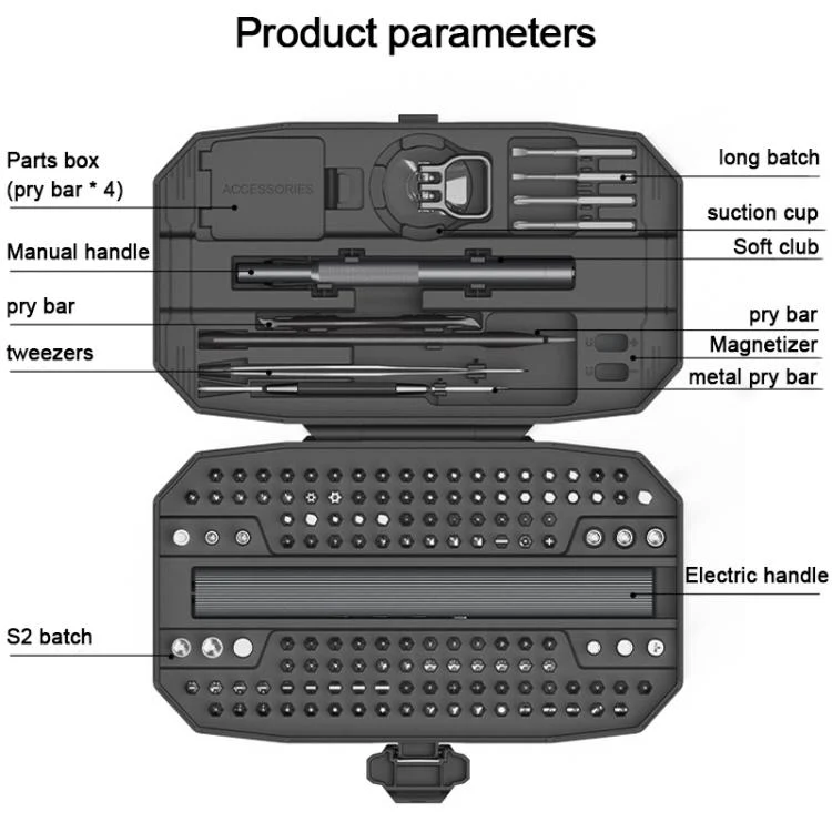 153 in 1 Long Endurance Three-speed Adjustment Electric Screwdriver Set - Image 3