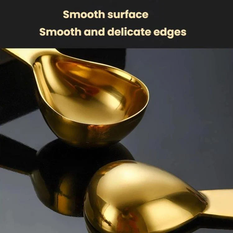 15ml 304 Stainless Steel Thickened Coffee Spoon With Scale Measuring Bean Spoon(Silver) - Image 5
