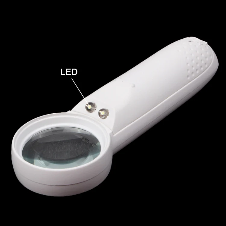 15X Handheld Exclamation Mark Type Magnifier with 2 LED - Image 3