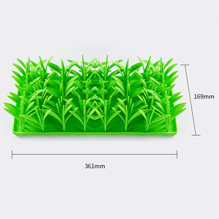 16.9 x 36.1 x 8.65cm Pet Silicone Slow Eating Mat Cats And Dogs Feeding Non-Slip Licking Pads(Green) - Image 3