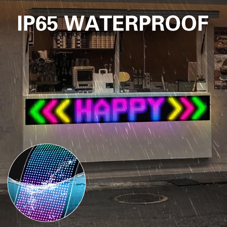 16 x 144 Pixels  Ultra-Thin Waterproof Programmable LED Flexible Matrix Display Screen, Plug:EU Plug - Image 14