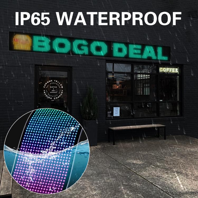 16 x 192 Pixels Ultra-Thin Waterproof Programmable LED Flexible Matrix Display Screen, Plug:UK Plug - Image 6
