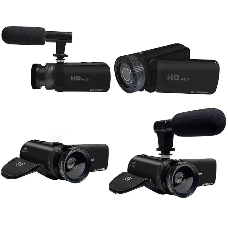 16MP 16X Digital Zoom Vlogging Camera Video Camcorder with 2.4 Inch Flip Screen, Spec: Standard UK Plug - Image 8