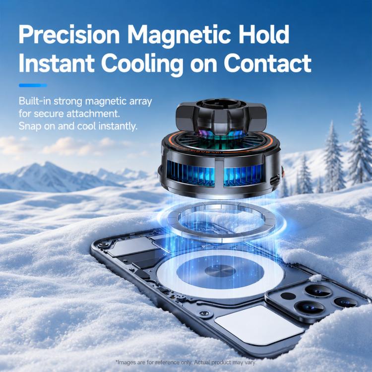 17mm Ball Joint Magnetic Phone Cooler 3-Speed Semiconductor Cooling Fan with Air Vent Clip C50 - Image 8