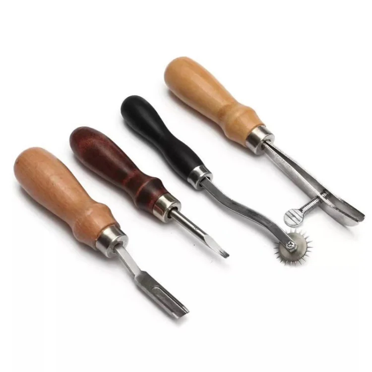 18 In 1 Handmade Leather DIY Tool Set Sewing Craft Tool Set - Image 3