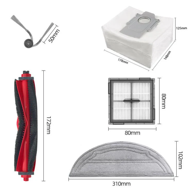 18 In 1 Set For Roborock Q10 S5 & Q10 S5+ Robot Vacuum Replacement Parts Kit Accessory Bundle - Image 7