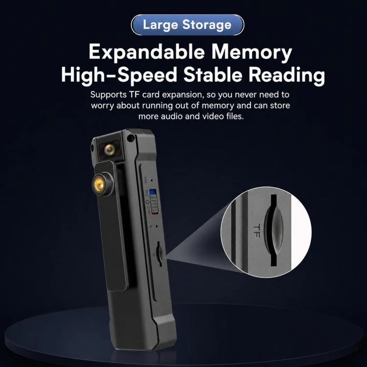 180-Degree Rotatable Lens Magnetic Body Camera 1080P Action Cam with OLED Display WiFi Version - Image 9