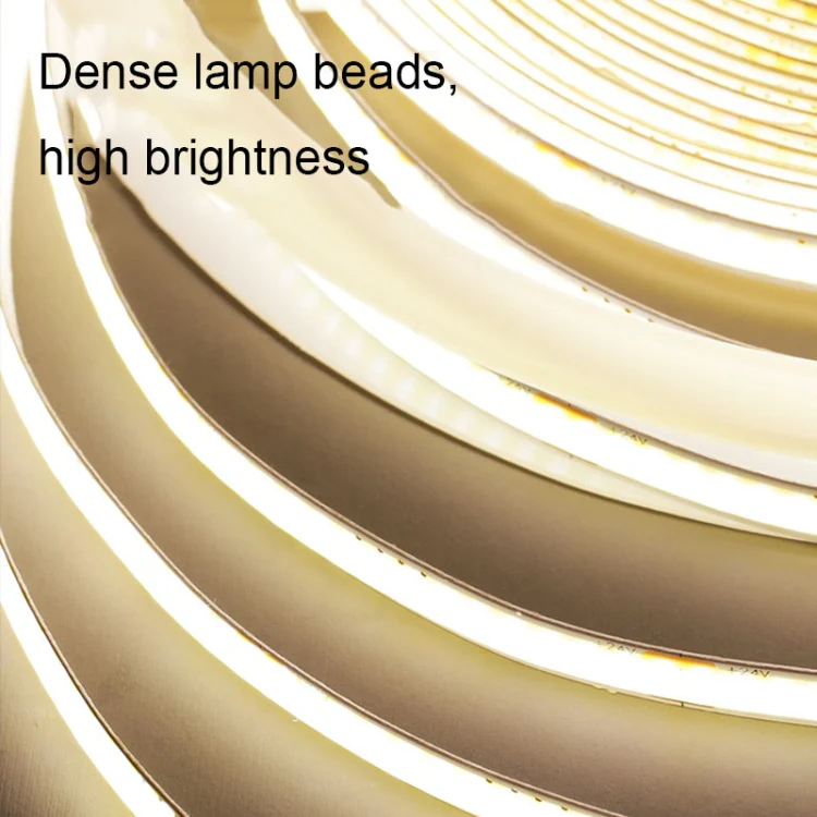 1m 24V 8mm Wide COB Adhesive Decorative LED Light Strip, Specification: 480 Beads-14W-95 Display(3000K) - Image 4