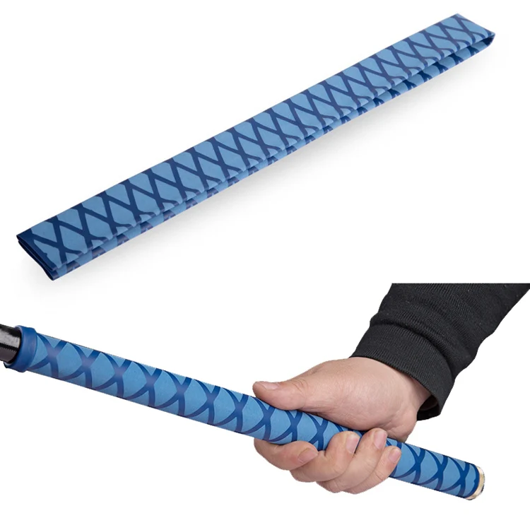 1m Fish Rod Heat Shrinkable Hand Handling Insulation Non-Slip Waterproof Sleeve, Specification: Diameter 20mm(Blue)