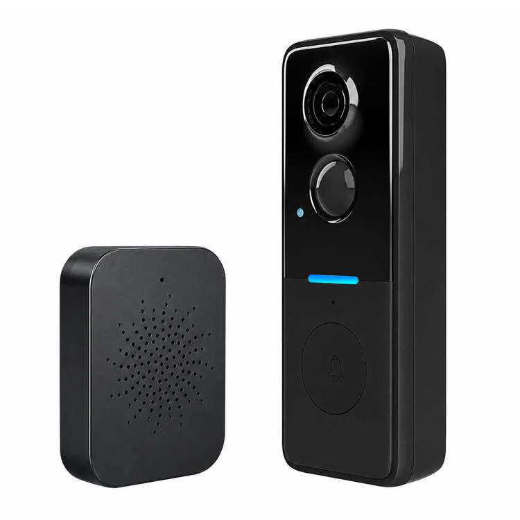 1MP HD Graffiti Smart Video Doorbell Camera Support PIR Motion Detection and Two-way Audio(Black)