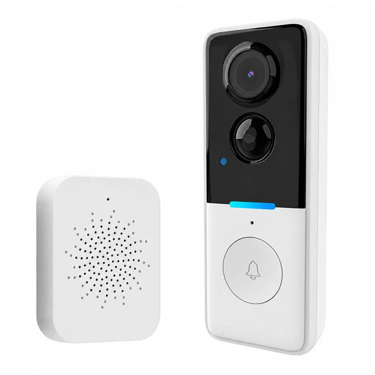 1MP HD Graffiti Smart Video Doorbell Camera Support PIR Motion Detection and Two-way Audio(White)