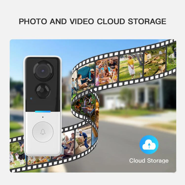 1MP HD Graffiti Smart Video Doorbell Camera Support PIR Motion Detection and Two-way Audio(White) - Image 10