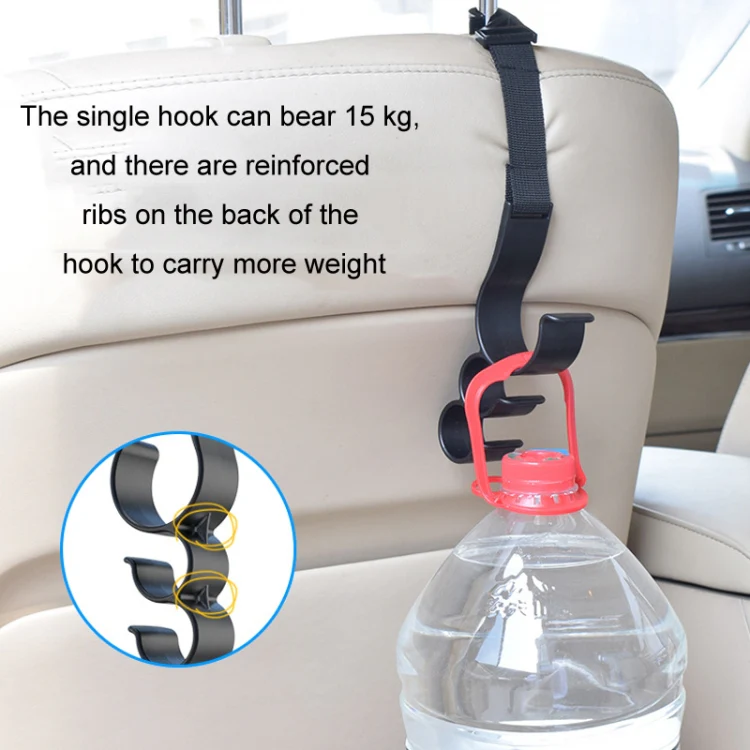 1pair Car Seat Back Umbrella Fixed Storage Hook, Style: Adjustable - Image 5