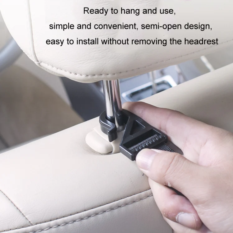 1pair Car Seat Back Umbrella Fixed Storage Hook, Style: Adjustable - Image 6