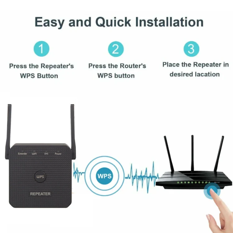 2.4G 300M Wifi Repeater Wifi Extender Wifi Amplifier With 1 LAN Port EU Plug - Image 5