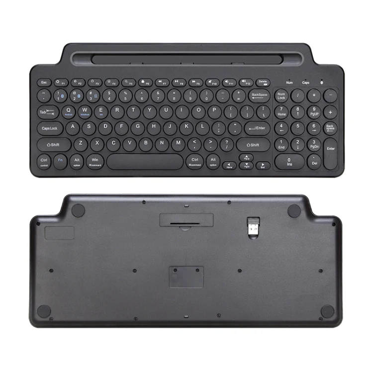 2.4G Bluetooth Wireless Keyboard With Card Slot Bracket With Touchpad - Image 5