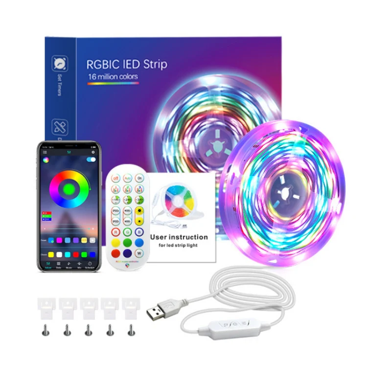 2.4G Remote Control LED Symphony Marquee Light Strip, Length: 5m 70 LEDs - Image 7