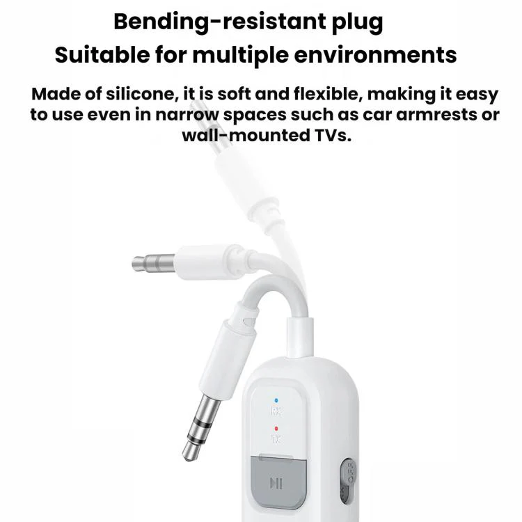 2 In 1 Bluetooth 6.0 AUX Car Wireless Audio Adapter - Image 3