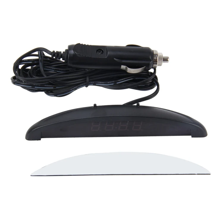 2 in 1 Car LED Digital Display Thermometer Clock(White) - Image 5