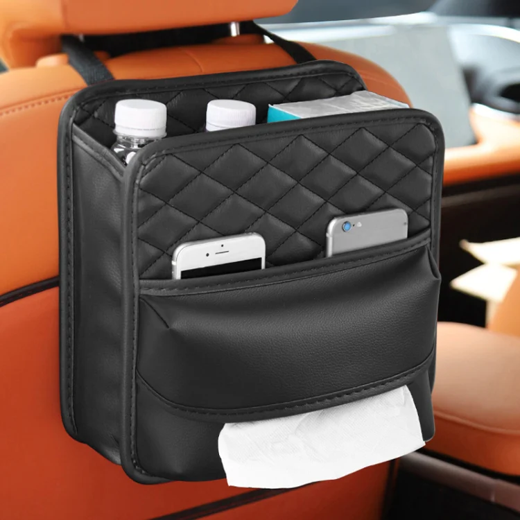 2 In 1 Car Seat Back Storage Hanging Tissue Bag, Style: Enlarged - Image 10