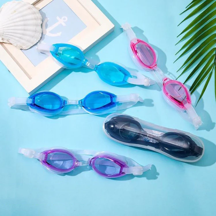 2 in 1 Diving Anti-fog HD Swimming Glasses + Earplugs Set for Children Adult(Purple) - Image 3