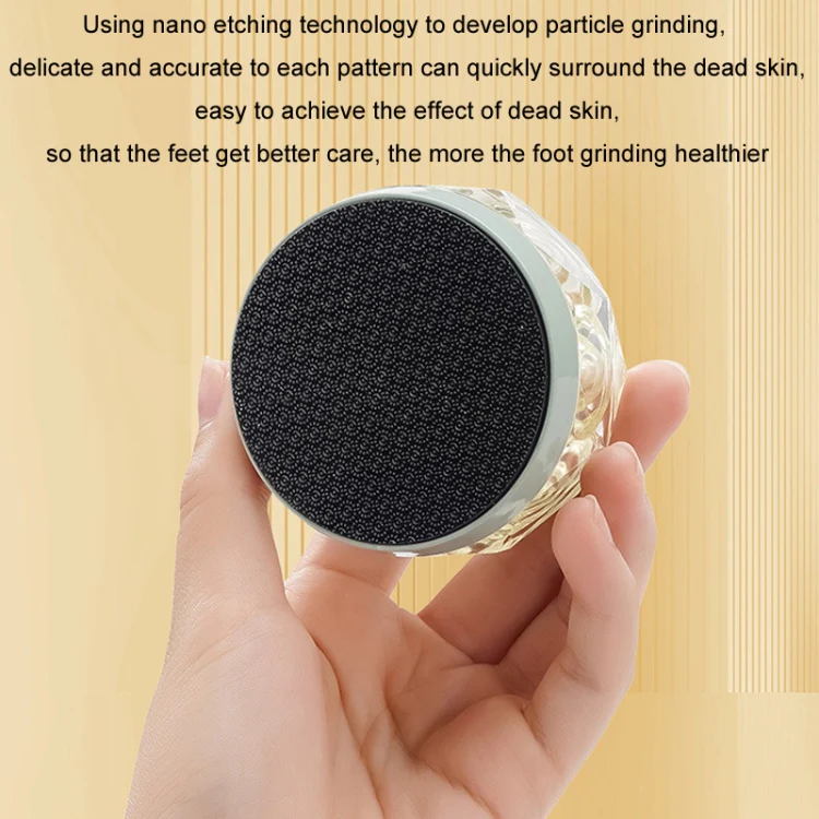 2 in 1 Double-sided Foot Grinder Crystal Glass Manual Epilator(Black) - Image 4