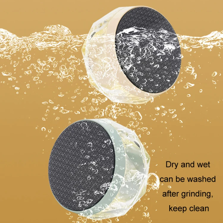 2 in 1 Double-sided Foot Grinder Crystal Glass Manual Epilator(Yellow) - Image 6